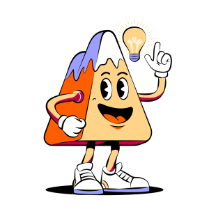 neurimpact-mascotteidee-2 Mascotte Neurimpact tenant une ampoule pour illustrer une idée ou une solution en transformation des processus RH.